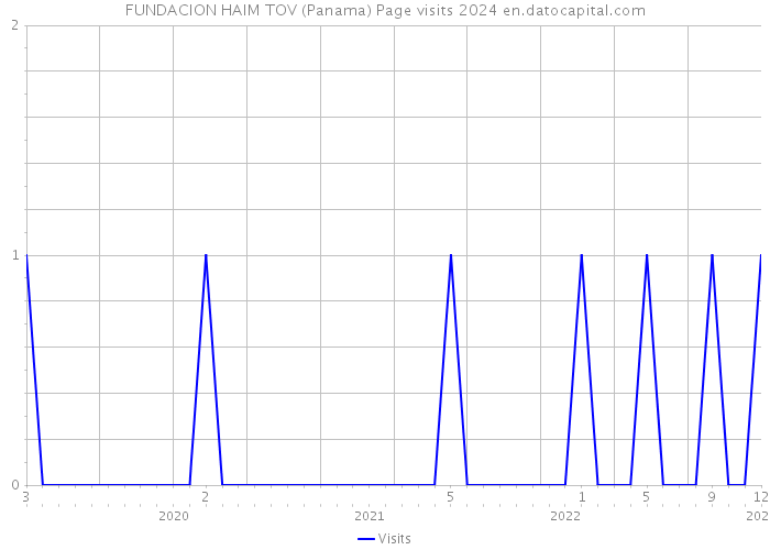 FUNDACION HAIM TOV (Panama) Page visits 2024 