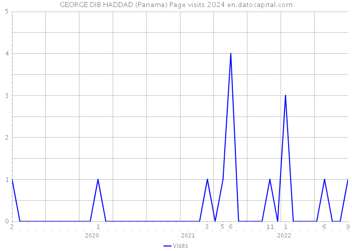 GEORGE DIB HADDAD (Panama) Page visits 2024 
