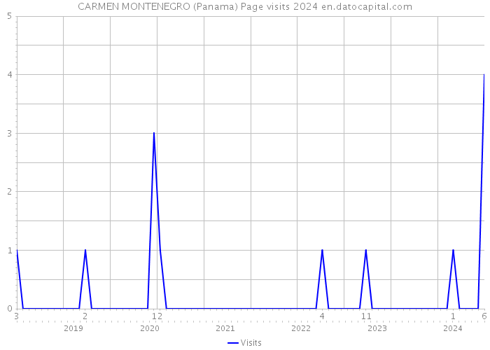 CARMEN MONTENEGRO (Panama) Page visits 2024 