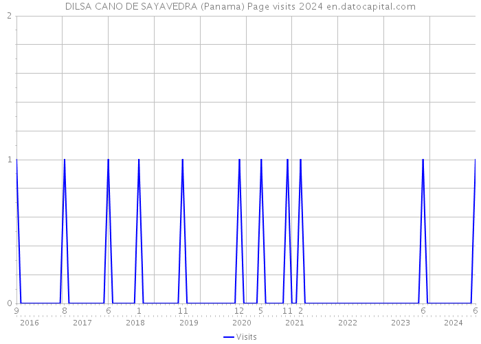 DILSA CANO DE SAYAVEDRA (Panama) Page visits 2024 