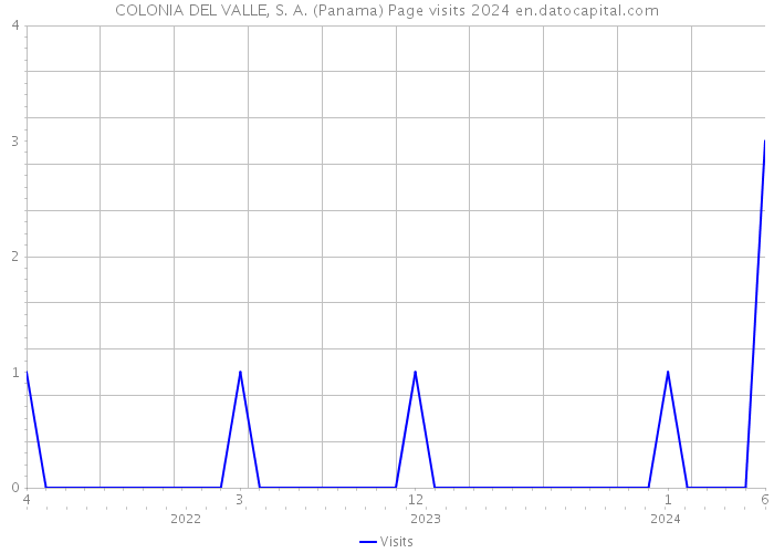 COLONIA DEL VALLE, S. A. (Panama) Page visits 2024 