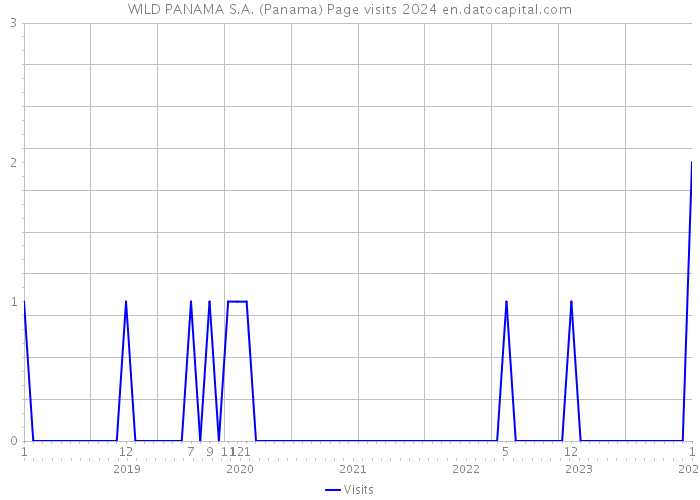WILD PANAMA S.A. (Panama) Page visits 2024 
