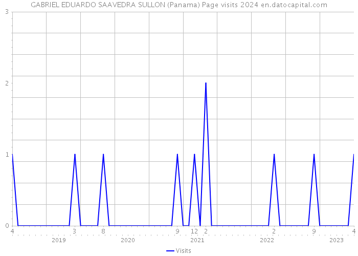 GABRIEL EDUARDO SAAVEDRA SULLON (Panama) Page visits 2024 