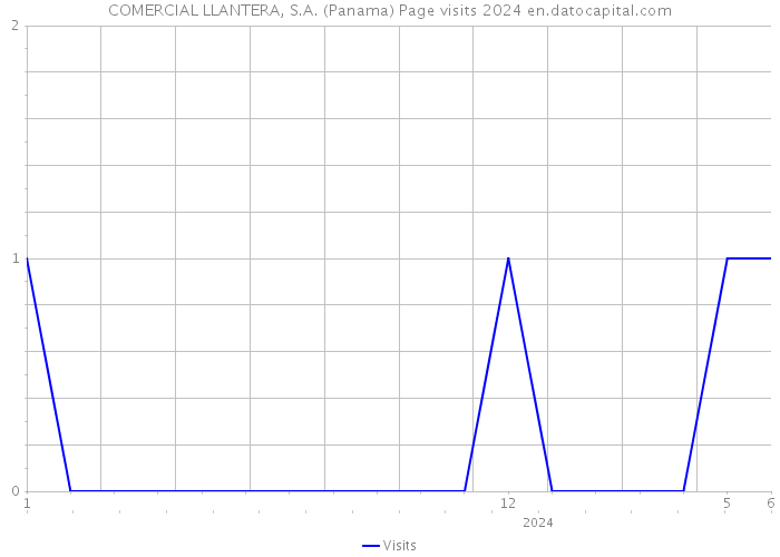 COMERCIAL LLANTERA, S.A. (Panama) Page visits 2024 
