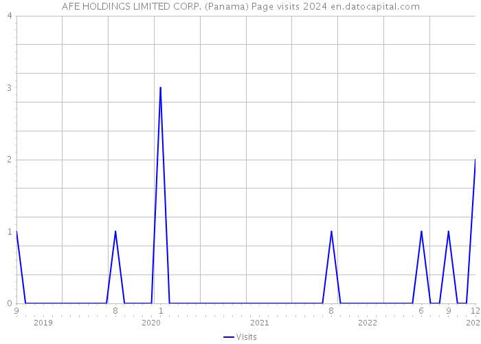 AFE HOLDINGS LIMITED CORP. (Panama) Page visits 2024 