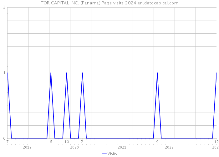 TOR CAPITAL INC. (Panama) Page visits 2024 