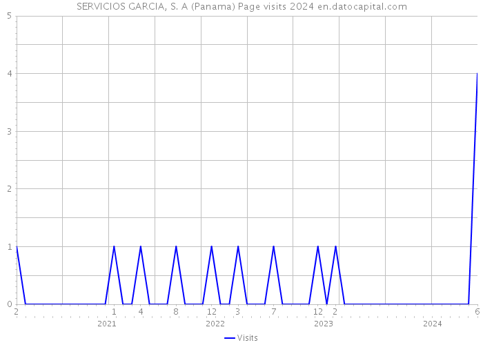 SERVICIOS GARCIA, S. A (Panama) Page visits 2024 