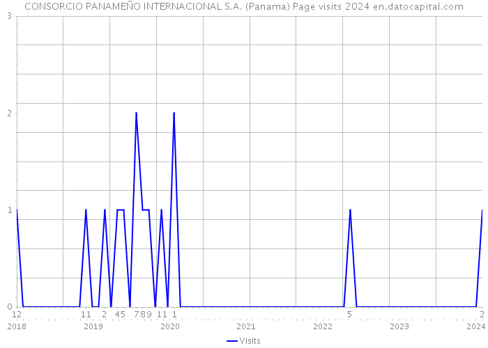 CONSORCIO PANAMEÑO INTERNACIONAL S.A. (Panama) Page visits 2024 