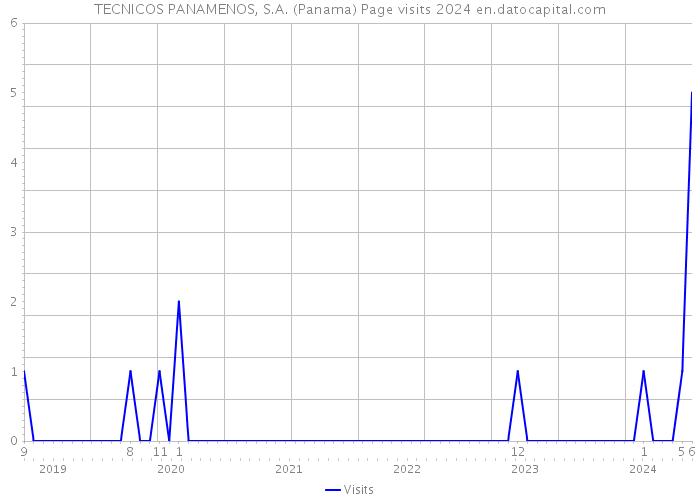 TECNICOS PANAMENOS, S.A. (Panama) Page visits 2024 