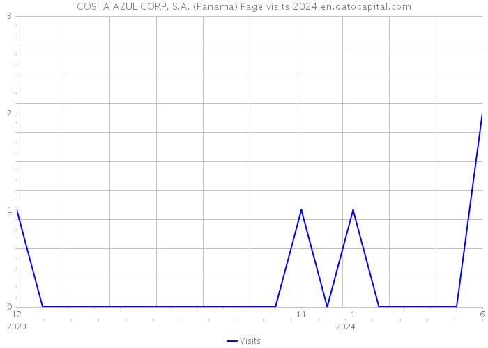 COSTA AZUL CORP, S.A. (Panama) Page visits 2024 