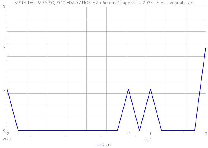 VISTA DEL PARAISO, SOCIEDAD ANONIMA (Panama) Page visits 2024 