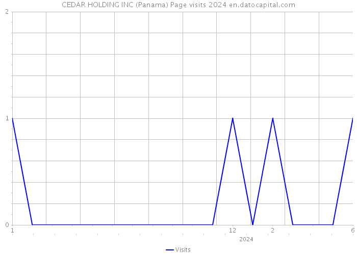 CEDAR HOLDING INC (Panama) Page visits 2024 