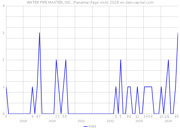 WATER PIPE MASTER, INC. (Panama) Page visits 2024 