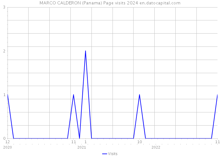 MARCO CALDERON (Panama) Page visits 2024 