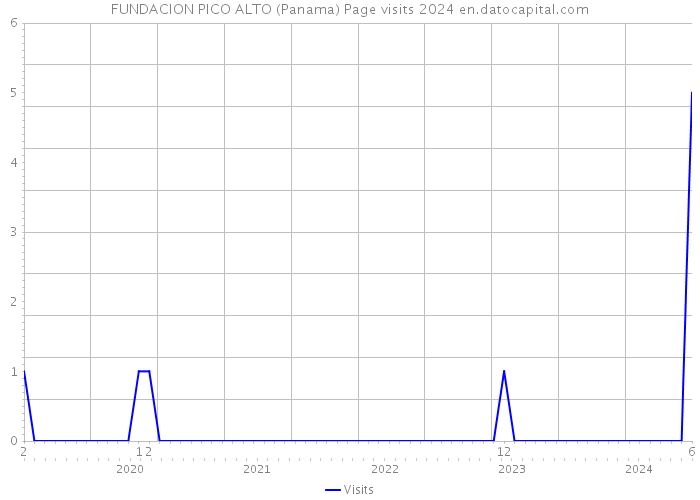 FUNDACION PICO ALTO (Panama) Page visits 2024 