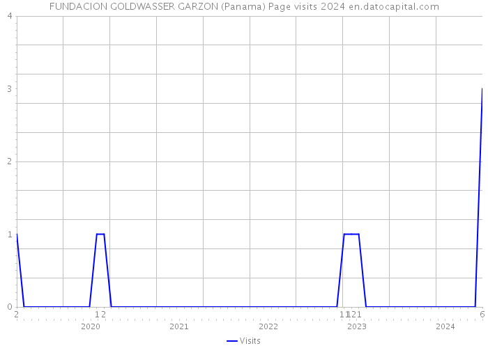 FUNDACION GOLDWASSER GARZON (Panama) Page visits 2024 
