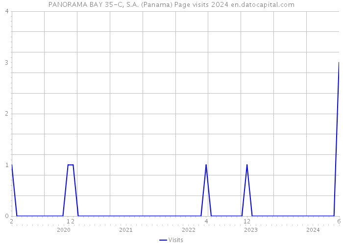 PANORAMA BAY 35-C, S.A. (Panama) Page visits 2024 