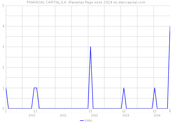 FINANCIAL CAPITAL,S.A. (Panama) Page visits 2024 