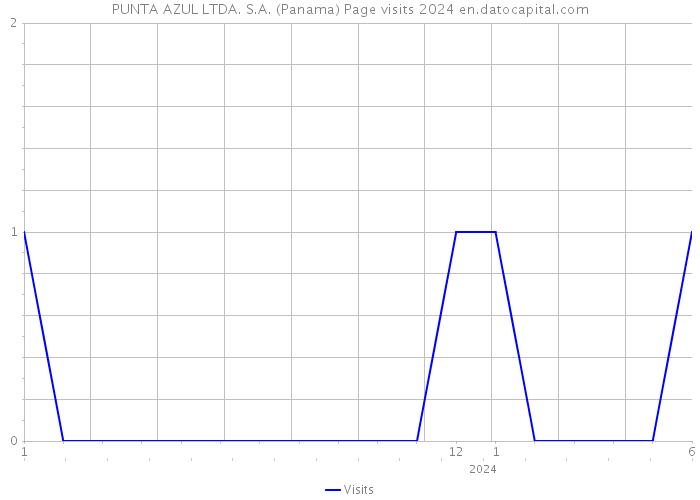 PUNTA AZUL LTDA. S.A. (Panama) Page visits 2024 