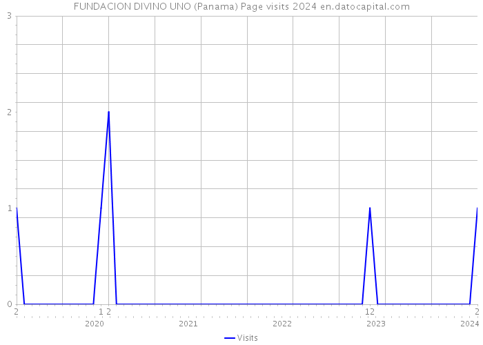 FUNDACION DIVINO UNO (Panama) Page visits 2024 