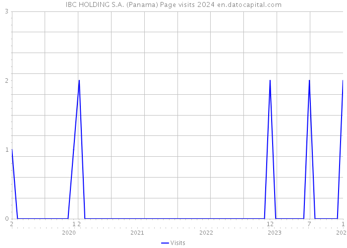 IBC HOLDING S.A. (Panama) Page visits 2024 