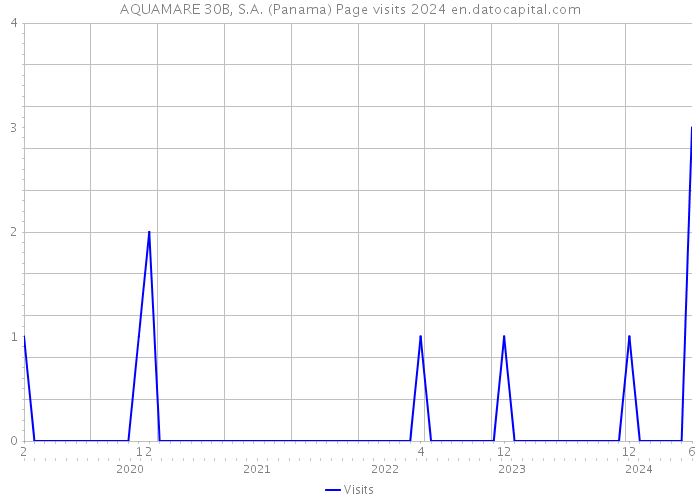 AQUAMARE 30B, S.A. (Panama) Page visits 2024 
