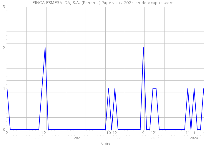 FINCA ESMERALDA, S.A. (Panama) Page visits 2024 