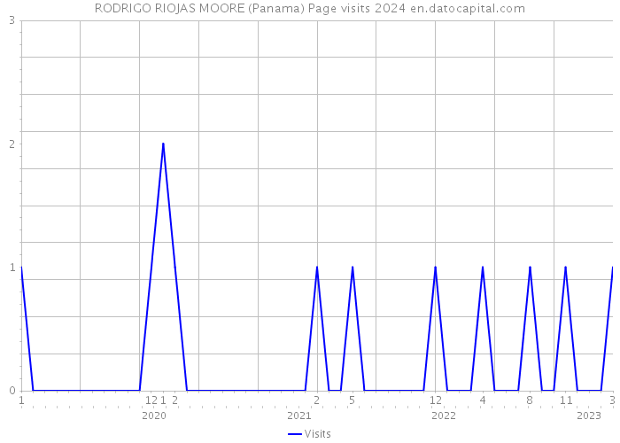 RODRIGO RIOJAS MOORE (Panama) Page visits 2024 