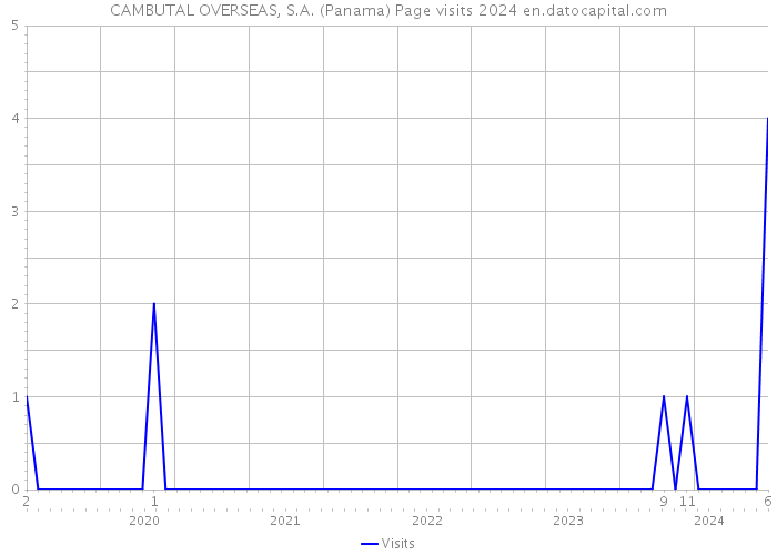 CAMBUTAL OVERSEAS, S.A. (Panama) Page visits 2024 