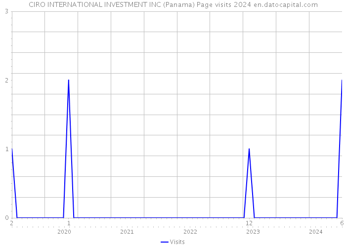 CIRO INTERNATIONAL INVESTMENT INC (Panama) Page visits 2024 