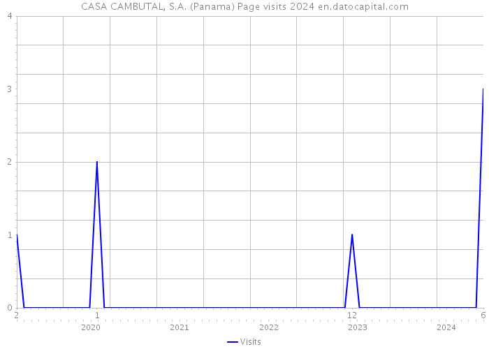 CASA CAMBUTAL, S.A. (Panama) Page visits 2024 