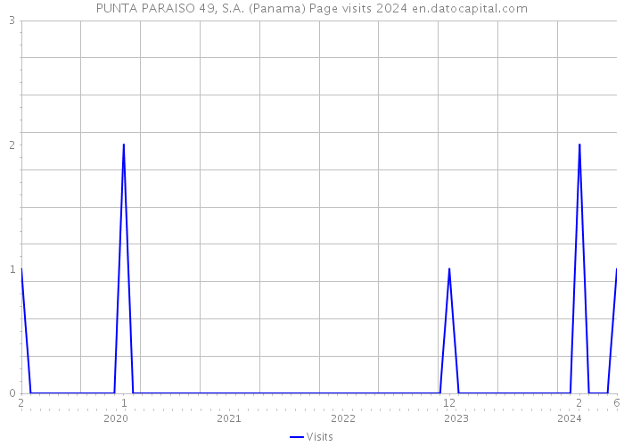PUNTA PARAISO 49, S.A. (Panama) Page visits 2024 