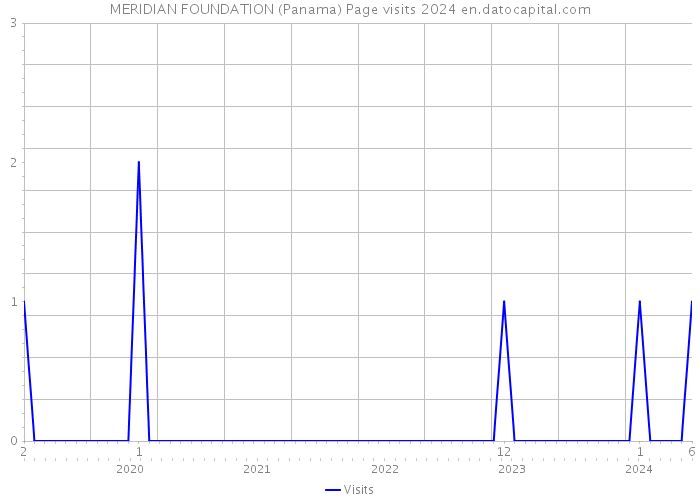 MERIDIAN FOUNDATION (Panama) Page visits 2024 