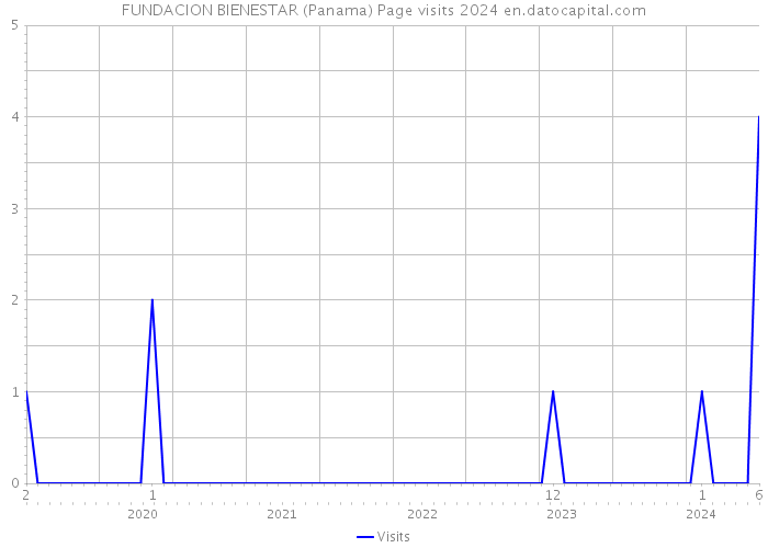 FUNDACION BIENESTAR (Panama) Page visits 2024 