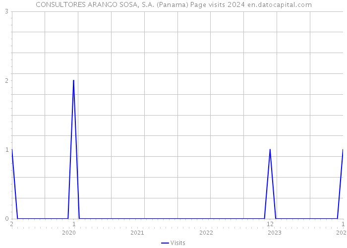 CONSULTORES ARANGO SOSA, S.A. (Panama) Page visits 2024 