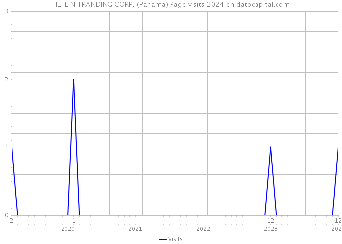 HEFLIN TRANDING CORP. (Panama) Page visits 2024 