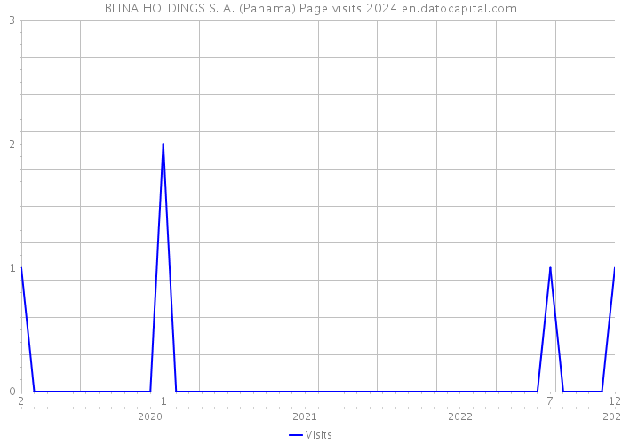 BLINA HOLDINGS S. A. (Panama) Page visits 2024 