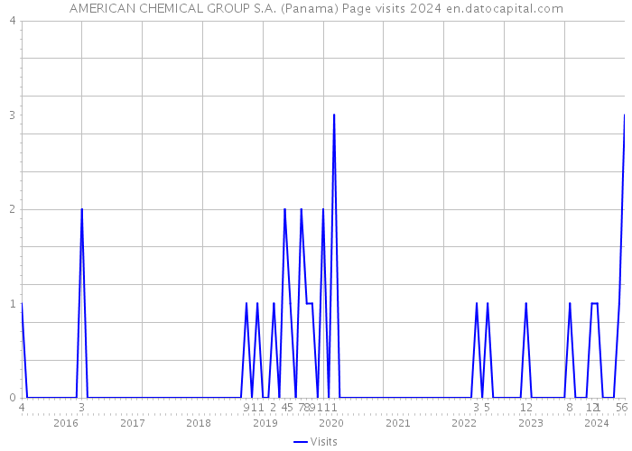 AMERICAN CHEMICAL GROUP S.A. (Panama) Page visits 2024 
