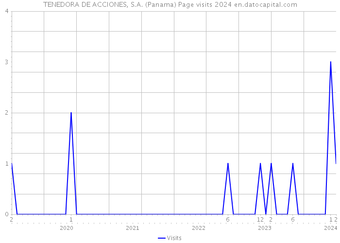 TENEDORA DE ACCIONES, S.A. (Panama) Page visits 2024 