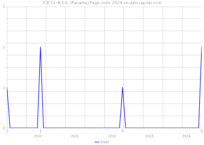 ICE 31-B,S.A. (Panama) Page visits 2024 