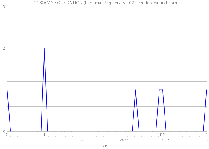 GC BOCAS FOUNDATION (Panama) Page visits 2024 