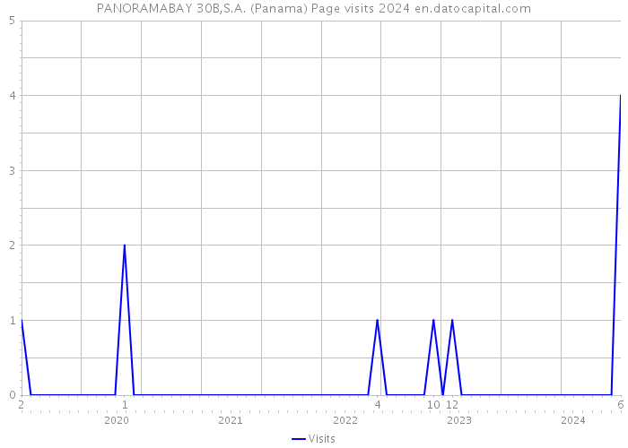 PANORAMABAY 30B,S.A. (Panama) Page visits 2024 