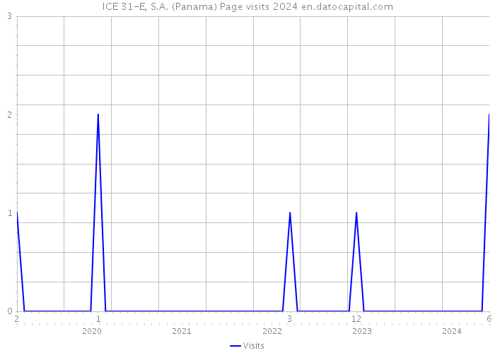 ICE 31-E, S.A. (Panama) Page visits 2024 