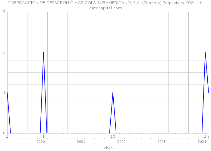 CORPORACION DE DESARROLLO AGRICOLA SURAMERICANO, S.A. (Panama) Page visits 2024 