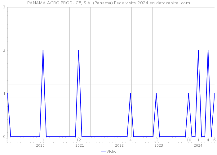PANAMA AGRO PRODUCE, S.A. (Panama) Page visits 2024 