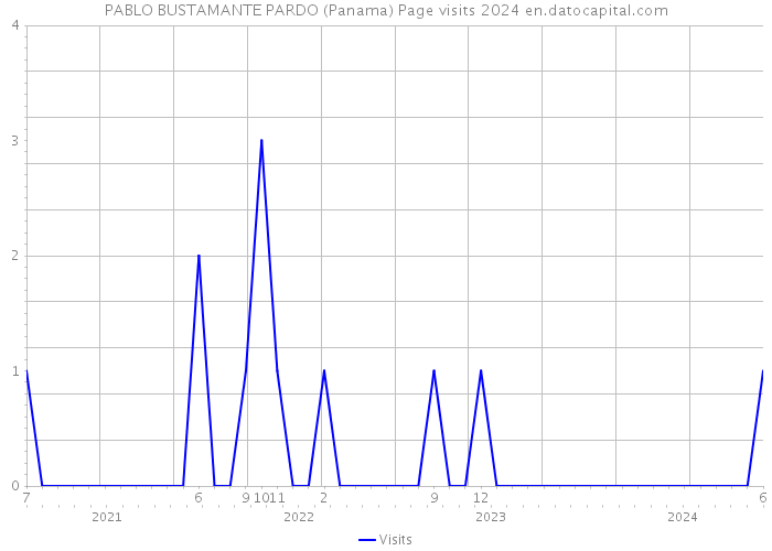 PABLO BUSTAMANTE PARDO (Panama) Page visits 2024 