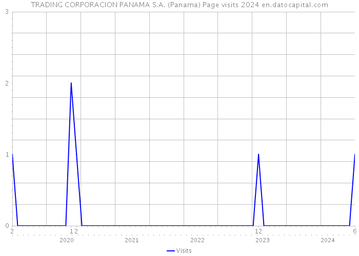 TRADING CORPORACION PANAMA S.A. (Panama) Page visits 2024 