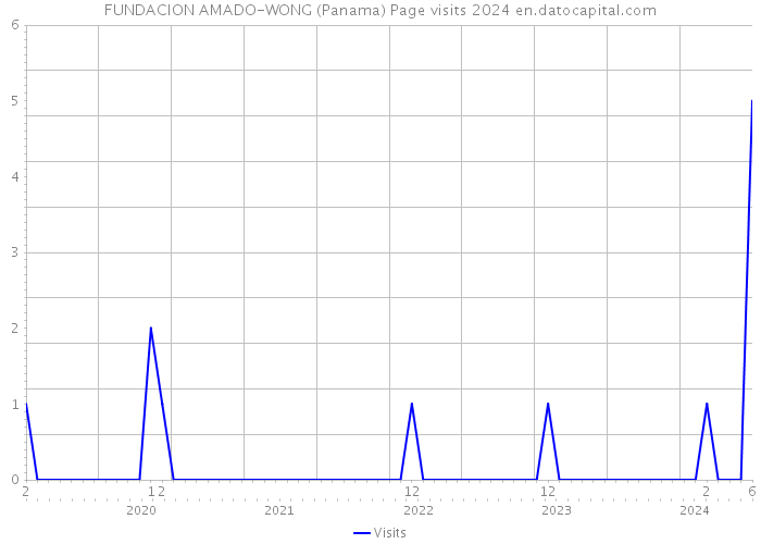 FUNDACION AMADO-WONG (Panama) Page visits 2024 