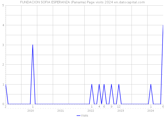 FUNDACION SOFIA ESPERANZA (Panama) Page visits 2024 