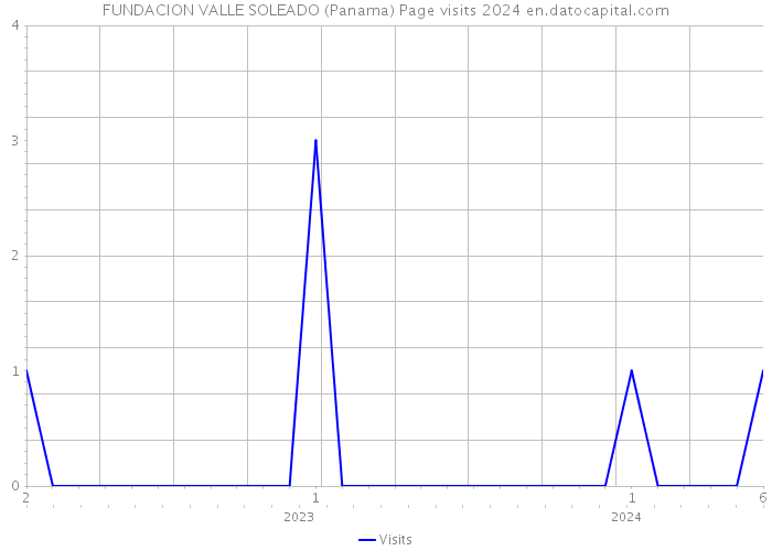 FUNDACION VALLE SOLEADO (Panama) Page visits 2024 